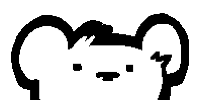 A personal logo for my website that looks like a little bear peeking at you